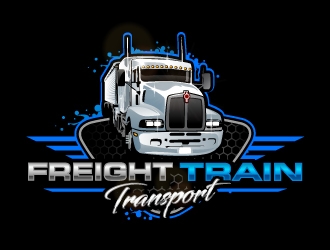 Freight Train Transport  logo design by aRBy