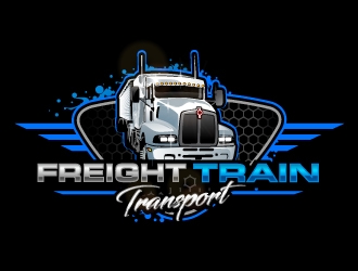 Freight Train Transport  logo design by aRBy