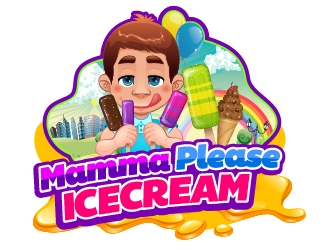 Mamma Please Ice Cream logo design by Loregraphic