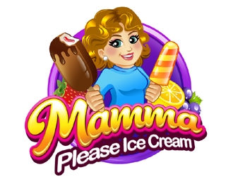 Mamma Please Ice Cream logo design by ingepro