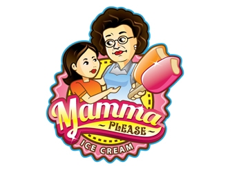 Mamma Please Ice Cream logo design by logoguy