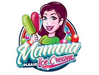 Mamma Please Ice Cream logo design by logoguy