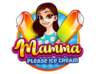 Mamma Please Ice Cream logo design by DreamLogoDesign
