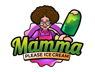 Mamma Please Ice Cream logo design by DreamLogoDesign