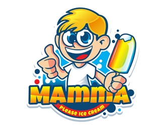 Mamma Please Ice Cream logo design by DreamLogoDesign
