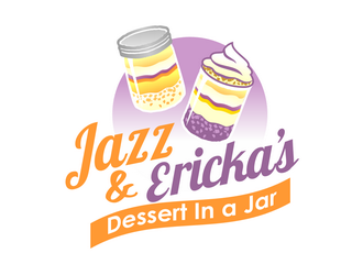 Jazz & Ericka’s Dessert In a Jar logo design by haze