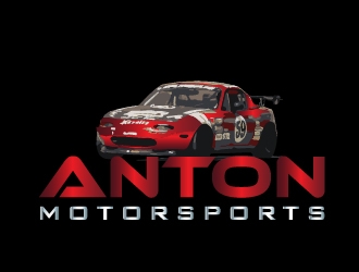 Anton Motorsports  logo design by Marianne