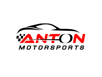 Anton Motorsports  logo design by Rossee