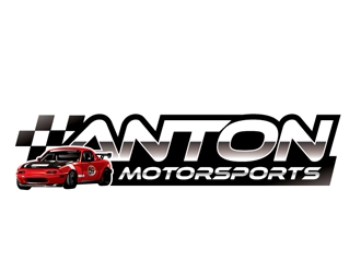 Anton Motorsports  logo design by logoguy