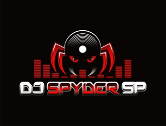 DJ SPYDER SP logo design by gitzart