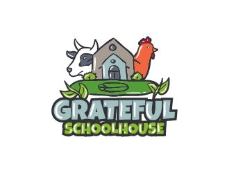 Grateful Schoolhouse logo design by BaneVujkov