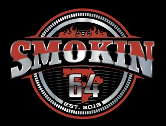 Smokin 64 logo design by mcocjen