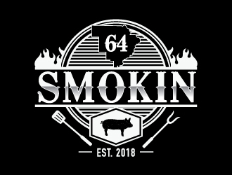 Smokin 64 logo design by Suvendu