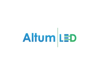 Altum LED logo design by Erasedink