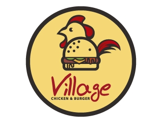 Village Chicken & Burger logo design by alxmihalcea