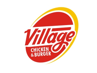 Village Chicken & Burger logo design by Foxcody