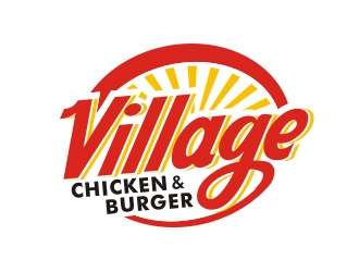 Village Chicken & Burger logo design by Foxcody