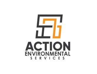 Action Environmental Services  logo design by bezalel