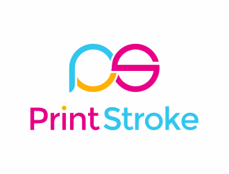 Print Stroke logo design by mutafailan