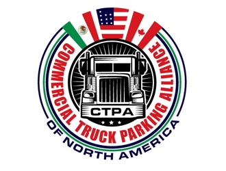 Commercial Truck Parking Alliance Of North America logo design by logoguy