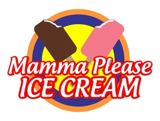 Mamma Please Ice Cream logo design by ElonStark