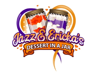 Jazz & Ericka’s Dessert In a Jar logo design by DreamLogoDesign