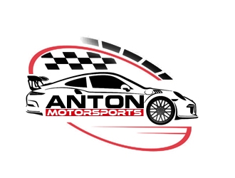 Anton Motorsports  logo design by nikkl