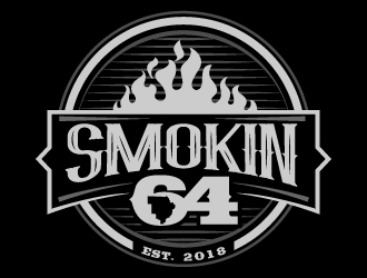 Smokin 64 logo design by jaize