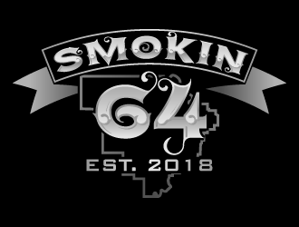Smokin 64 logo design by fastsev
