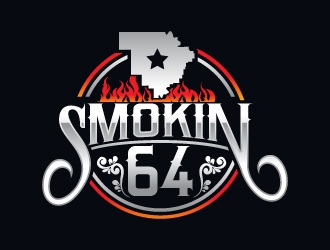 Smokin 64 logo design by mawanmalvin