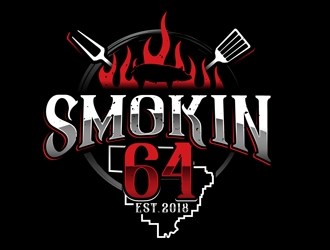 Smokin 64 logo design by DreamLogoDesign