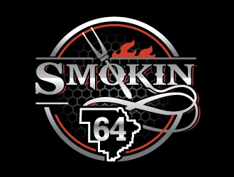 Smokin 64 logo design by logoguy
