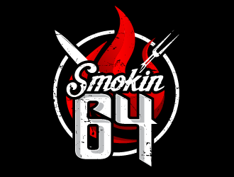Smokin 64 logo design by PRN123