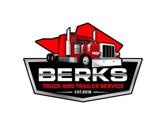 Berks Truck and Trailer logo design by jaize