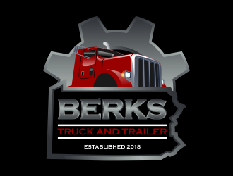 Berks Truck and Trailer logo design by Kruger