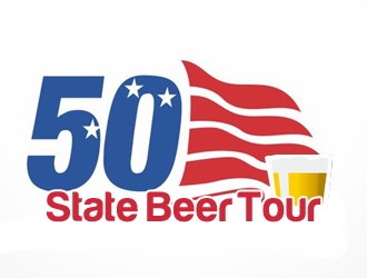 50 State Beer Tour logo design by nikkl