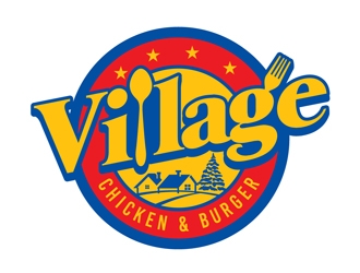Village Chicken & Burger logo design by DreamLogoDesign