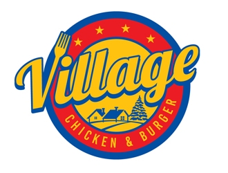 Village Chicken & Burger logo design by DreamLogoDesign