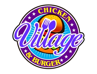 Village Chicken & Burger logo design by DreamLogoDesign
