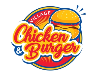 Village Chicken & Burger logo design by DreamLogoDesign