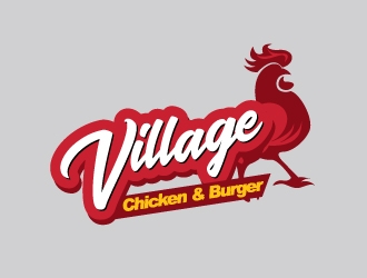 Village Chicken & Burger logo design by logoguy