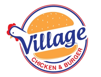 Village Chicken & Burger logo design by logoguy