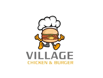 Village Chicken & Burger logo design by nehel