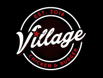 Village Chicken & Burger logo design by REDCROW