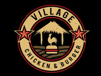 Village Chicken & Burger logo design by REDCROW