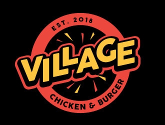 Village Chicken & Burger logo design by REDCROW