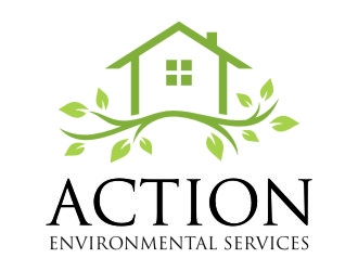 Action Environmental Services  logo design by jetzu