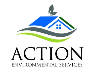 Action Environmental Services  logo design by jetzu