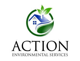 Action Environmental Services  logo design by jetzu