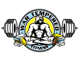 War Tempered Fitness logo design by logoguy